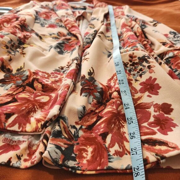 Boomboom Jeans Floral Blazer Size Large 3/4 Sleeves Open Jacket - Picture 5 of 11